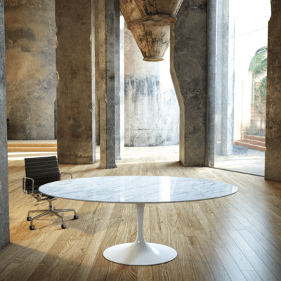 D0604 Meta -Oval Marble Table